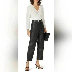 The Kooples Shear Pleated Heart Top Sz 2